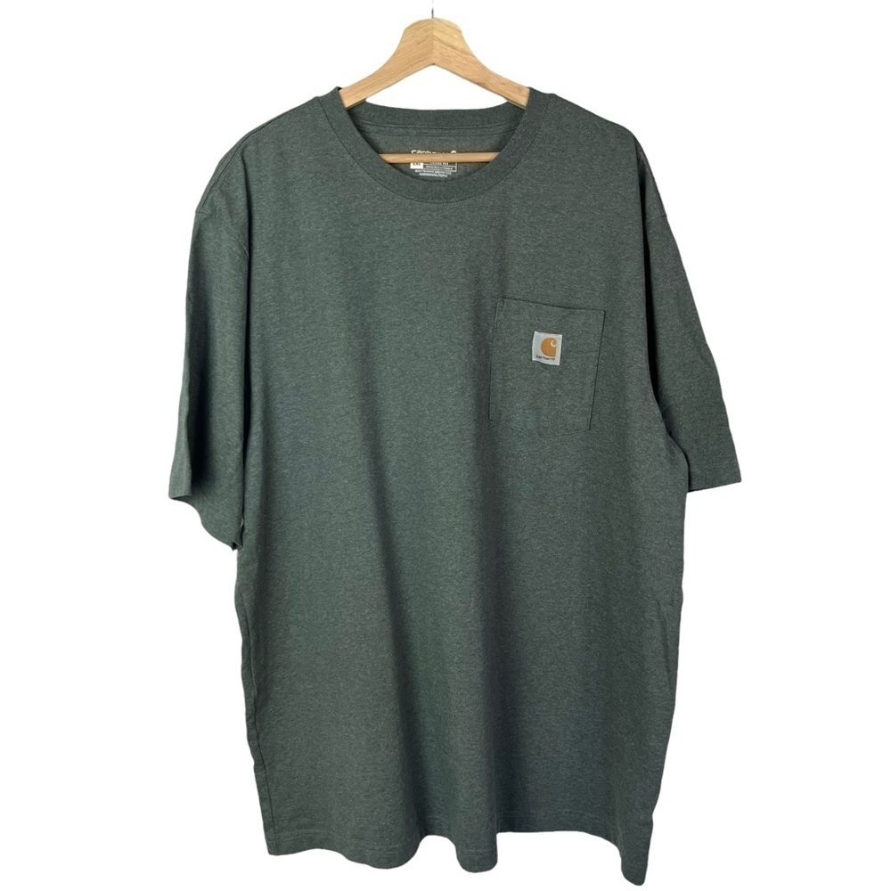 Carhartt Dark Gray Pocket Front Short Sleeve T-Shirt 2XL